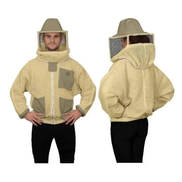 NEW Humble Bee 322 Aero 2XL Beekeeping Jacket with Square Veil Bee suit Vented V - Picture 8 of 15